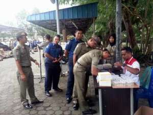 220 Anggota Satpol PP Tpi Jalani Tes Urine