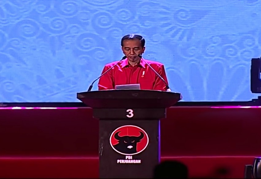 HUT PDI ke-46, Jokowi Hentikan Pidato Saat Adzan Dzuhur Berkumandang
