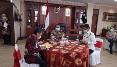 RAPAT KOORDINASI GUGUS TUGAS PENANGANAN COVID – 19 PROVINSI KEPRI DI POLDA KEPRI