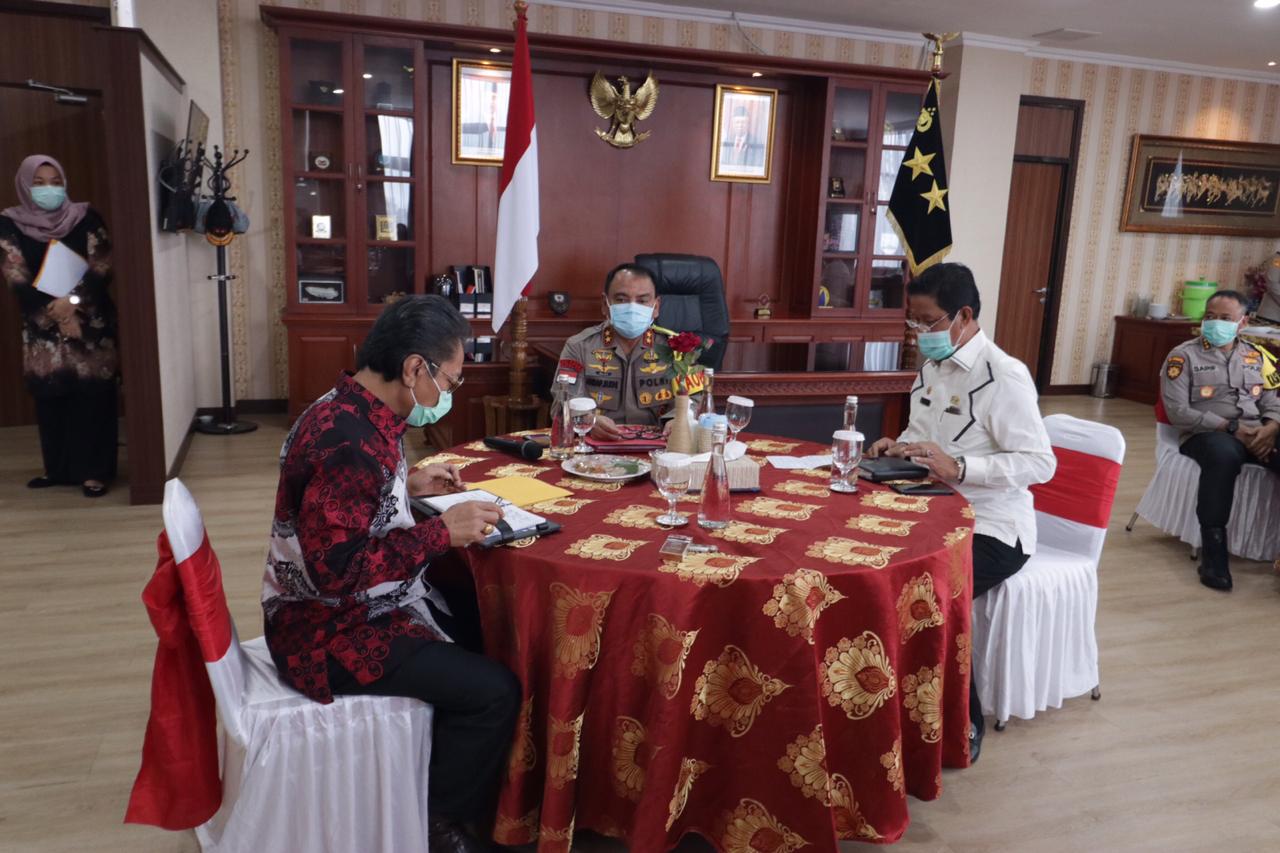 RAPAT KOORDINASI GUGUS TUGAS PENANGANAN COVID – 19 PROVINSI KEPRI DI POLDA KEPRI