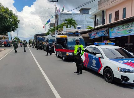 Patroli Gabungan Skala Besar TNI-Polri Dalam Rangka Operasi Kepolisian Kewilayahaan Mantap Praja Seligi -2020 di Natuna