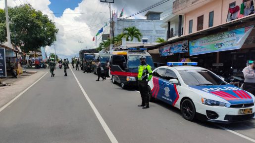 Patroli Gabungan Skala Besar TNI-Polri Dalam Rangka Operasi Kepolisian Kewilayahaan Mantap Praja Seligi -2020 di Natuna