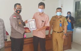 Kapolsek Batu Ampar Silaturahmi dan Sampaikan Maklumat Kapolri kepada PPK dan PPS se Batu Ampar