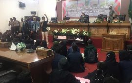 Polres Natuna Apresiasi Aksi Damai Aliansi Mahasiswa Tolak Omnibus Law RUU Cipta Kerja