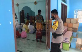 Pengamanan dan Pelaksanaan Sholat Jumat di Mesjid Nurul Jihad Galang Terapkan Prokes