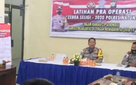 Wakapolres Natuna Pimpin Latihan Pra Operasi Zebra Seligi 2020