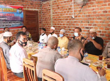 Besambang Bercerite Kapolres Lingga Bersama Tokoh Agama dan Tokoh Masyarakat Kabupaten Lingga