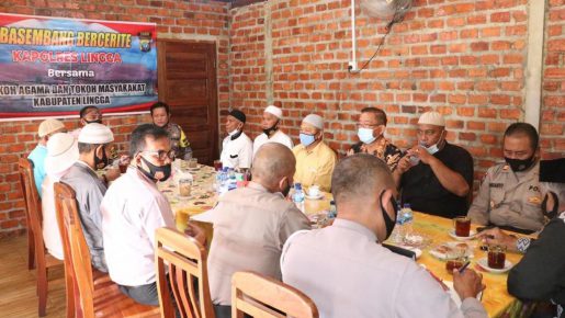Besambang Bercerite Kapolres Lingga Bersama Tokoh Agama dan Tokoh Masyarakat Kabupaten Lingga