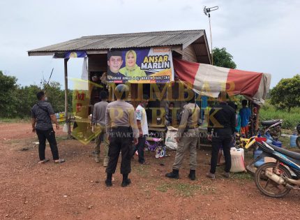 Polisi Pengamanan Penertiban APK pada Pilkada di 13 Titik Lokasi Wilayah Galang