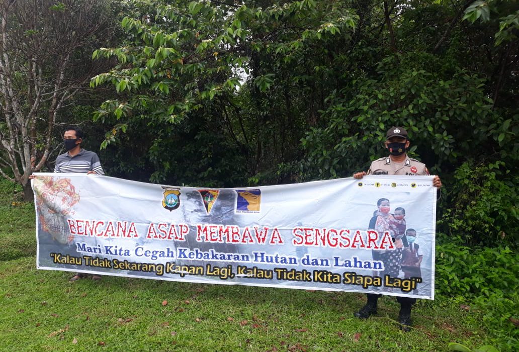 Blue Light Unit Sabhara Polsek Galang Kembali Giatkan Kegiatan Pencegahan Karhutla Sembulang, Kecamatan Galang