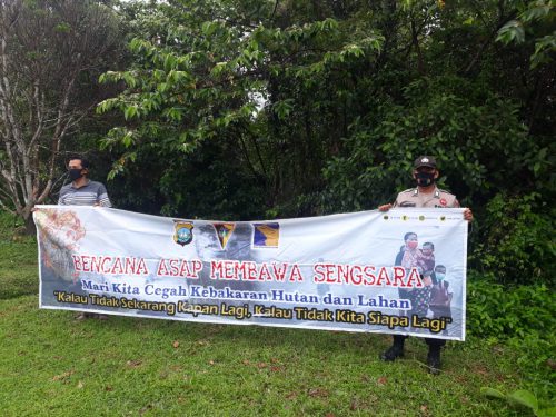 Blue Light Unit Sabhara Polsek Galang Kembali Giatkan Kegiatan Pencegahan Karhutla Sembulang, Kecamatan Galang