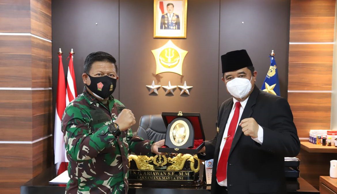 Pangkogabwilhan I Lasksdya TNI I.N.G Ariawan Terima Kunjungan Pjs. Gubernur Kepri Bahtiar Baharudin