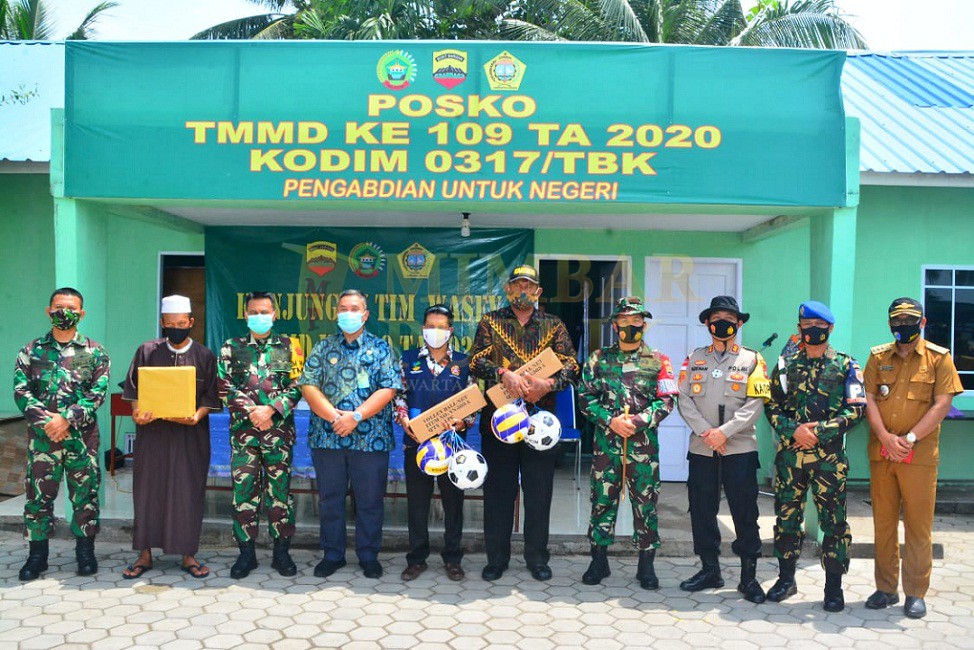Tim Pengawasan dan Evaluasi  Mabes TNI AD Meninjau Pelaksanaan TMDD ke 109 di Kabupaten Karimun