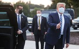 Presiden AS Donald Trump Tinggalkan Rumah Sakit Menuju Gedung Putih