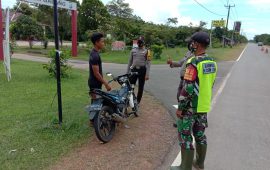 Tekan Penyebaran Covid-19, Polsek Galang Kembali Gelar Operasi Yustisi di Kampung Sei Raya
