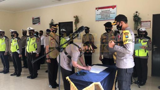 Upacara Serah Terima Jabatan Dipimpin Langsung Kapolres Bintan