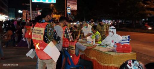 Terjaring Tak Pakai Masker, Ratusan Warga Batam Kota Jalani Rapid Test