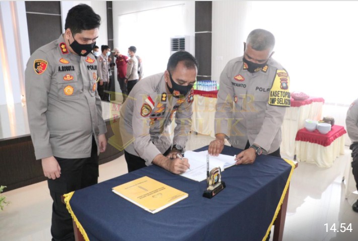 Laporan Kesatuan Dalam Rangka Serah Terima Jabatan  Kapolres Lingga