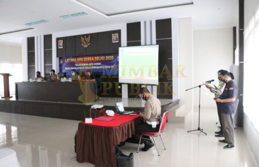 Jelang  Operasi Zebra Seligi 2020, Polres Lingga Lakukan Latihan