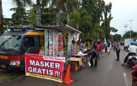 Polres Tanjungpinang Buka Gerai Masker Gratis Bagi Masyarakat