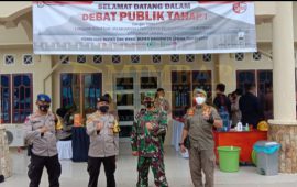 Debat Publik Pilkada Lingga, Dijaga Ketat 75 Personil Polri, TNI, Satpol PP