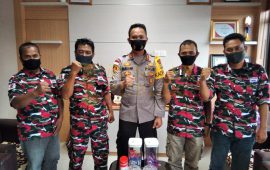 Laskar Merah Putih Bersama Polres Bintan Siap Jaga Pengamanan Pilkada