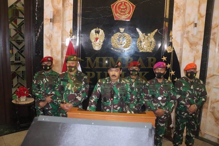 Panglima TNI Dikawal Pangkostrad, Danjen Kopassus, Dankormar, Dan Koopsus dan Korpaskhas Serukan Persatuan dan Kesatuan