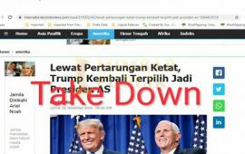 Tak Sesuai Fakta, Sindonews Take Down Berita Soal Kemenangan Trump