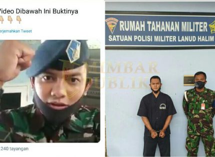 TNI AU Langsung Tahan Anggotanya yang Nyanyikan Lagu Dukung Rizieq Shihab