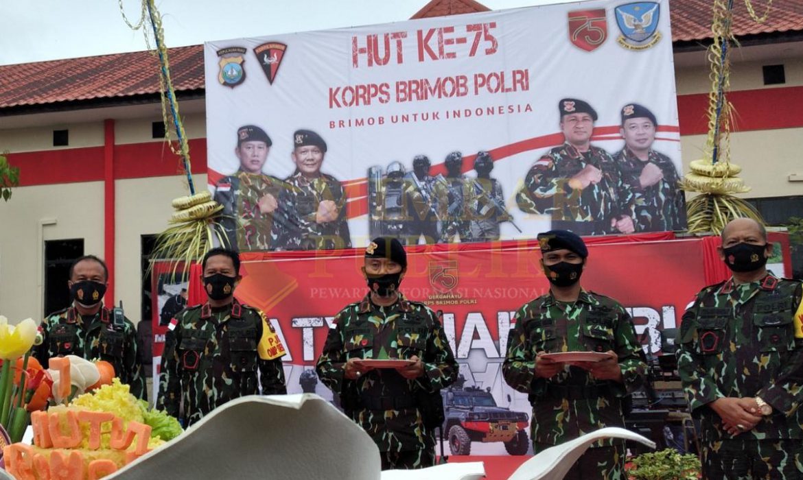 Kapolda Kepri Rayakan HUT Korps Brimob ke-75 di Mako Brimob Polda Kepri