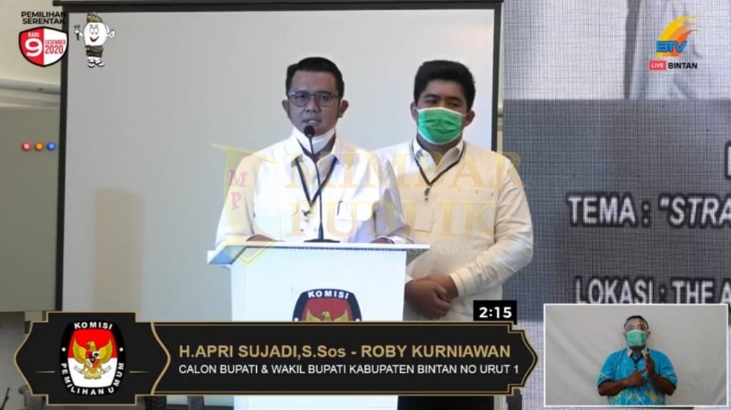 Debat Publik Calon Bupati dan Wakil Bupati: Apri Paparkan Misi dan Visi