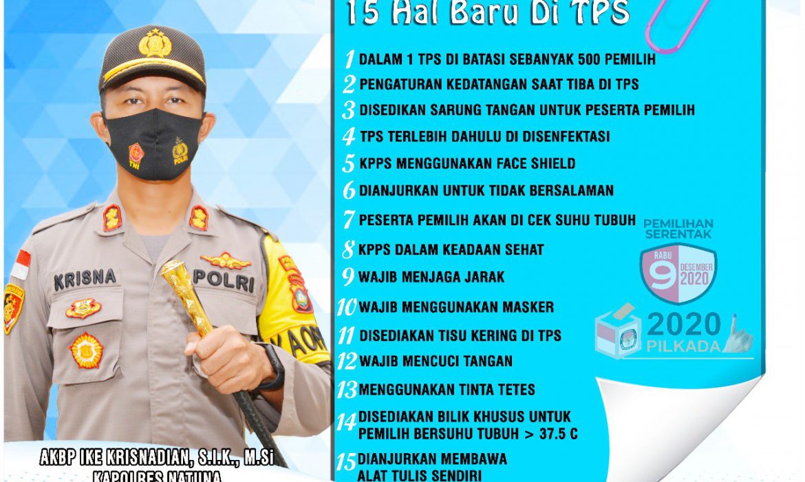 Kapolres Natuna Ajak Masyarakat Sukseskan Pilkada Serentak 2020