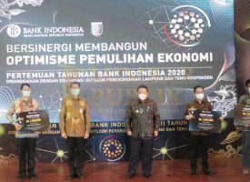 Gubernur Lampung, Arinal Djunaidi, menghadiri Pertemuan Tahunan Bank Indonesia Tahun 2020