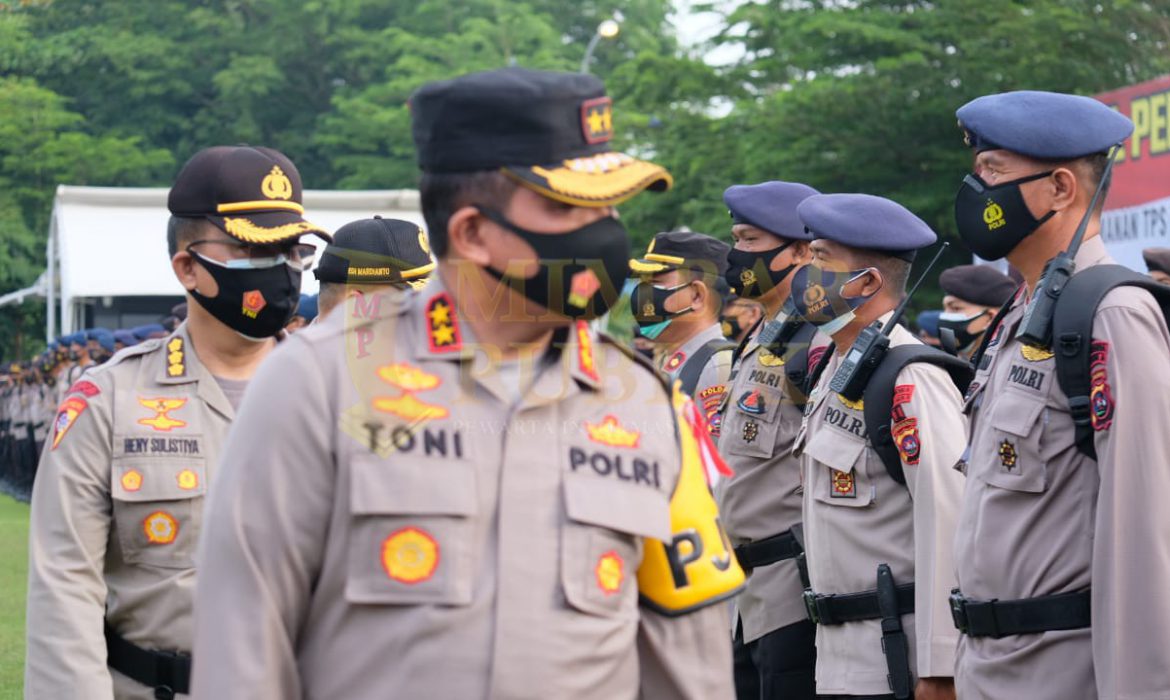 Kapolda Sumbar Pimpin Apel Gelar Pasukan BKO Pengamanan Pemungutan Suara