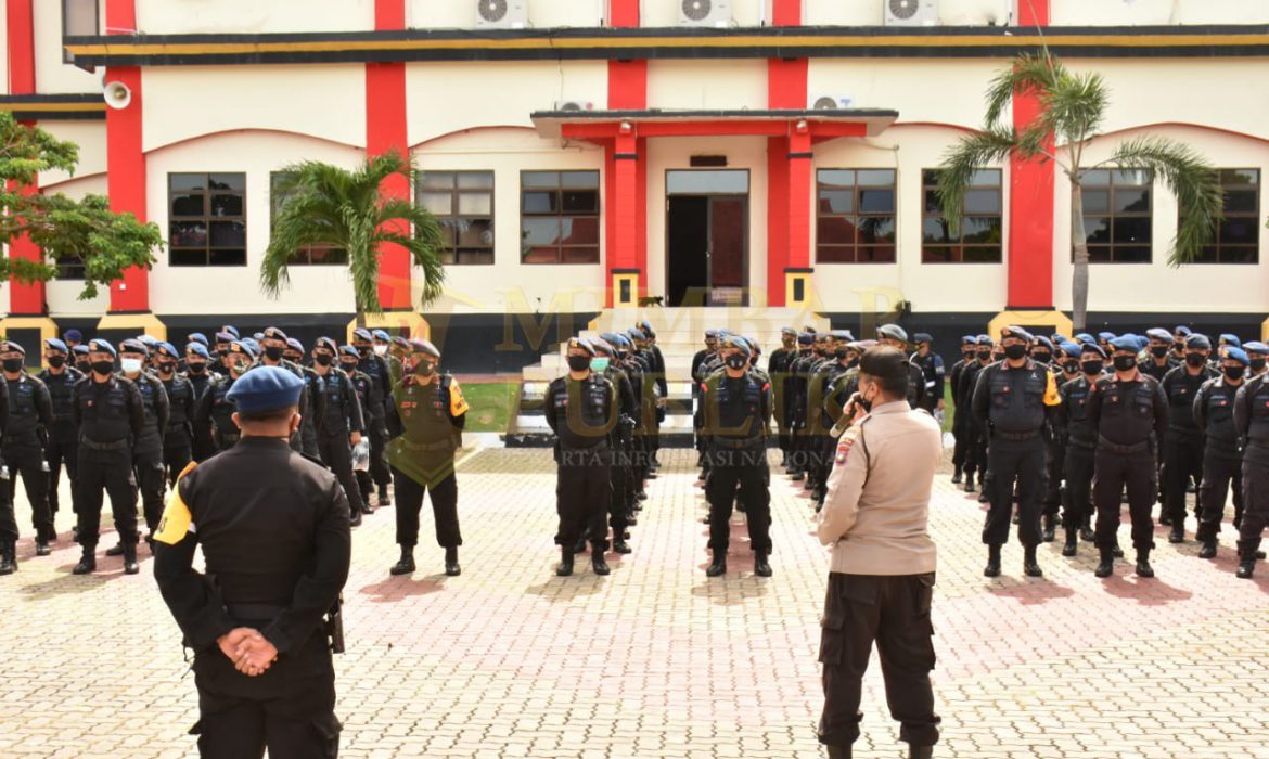 Pengamanan Pilkada, Wakapolda Kepri Sambut Personil Brimob Polda Riau dan Polda Babel