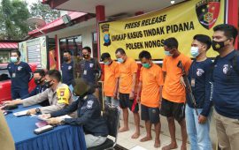 Polsek Nongsa Amankan 4 Pelaku Pencurian Mesin Genset