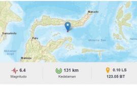 Gempa Magnitudo 6,4 Guncang Gorontalo