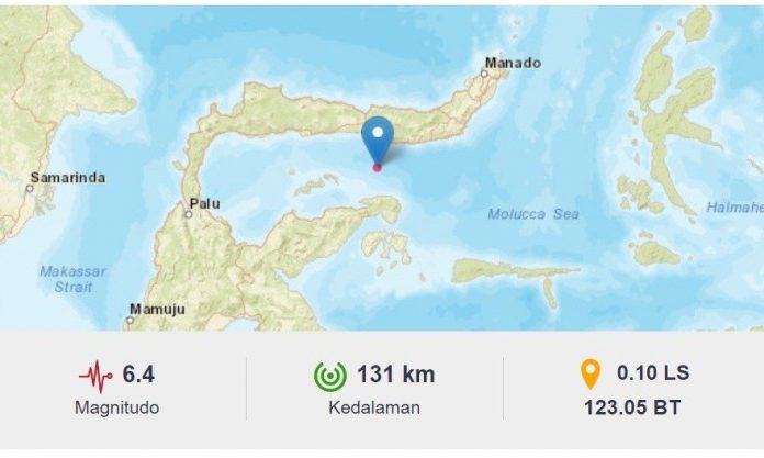 Gempa Magnitudo 6,4 Guncang Gorontalo