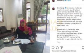 Gubernur Jawa Timur Khofifah Indar Parawansa terinfeksi COVID-19