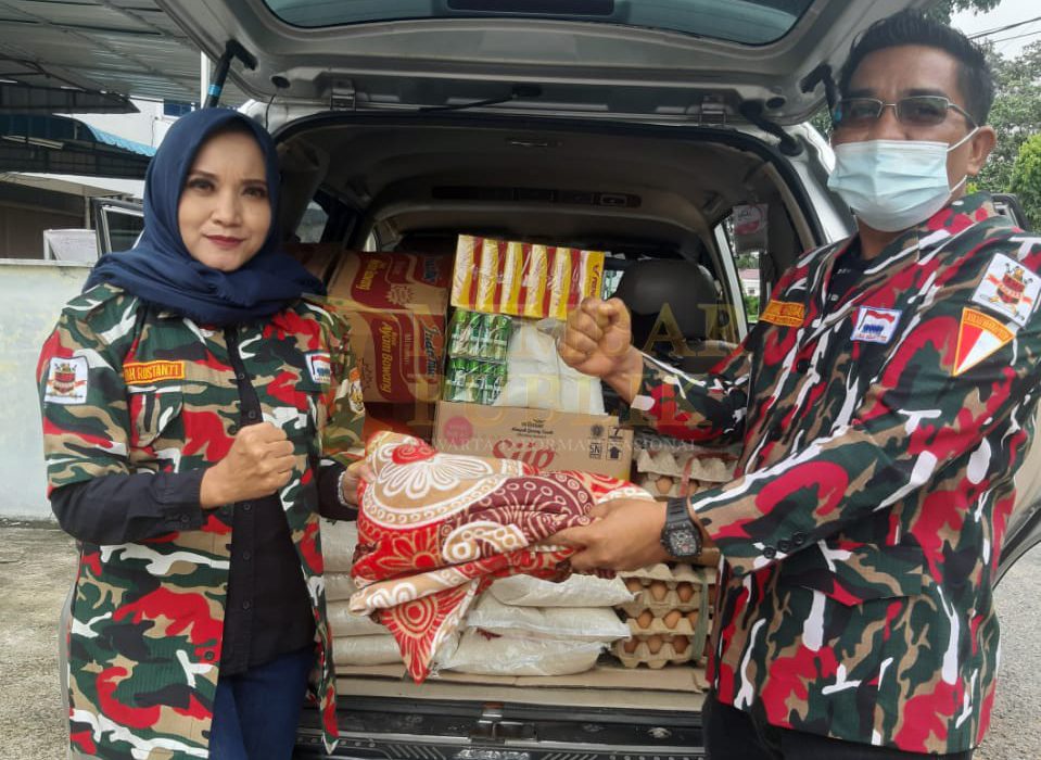 LMP MADA Provinsi Kepri Beri Bantuan Sembako Korban Banjir