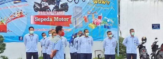 Perumda Air Minum Kota Padang mengadakan Apel Pagi Perdana bertempat di Lapangan Kantor Pusat, Perumda AM Kota Padang