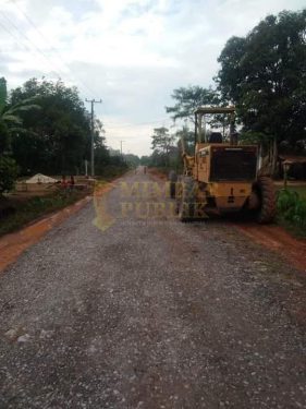 Arahan Bupati Mesuji Dinas PUPR Perbaiki Jalan, Kepala Desa Sidomulyo Berterimakasih Kepada Bupati