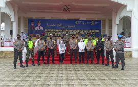 Brimob Batalyon B Pelopor Kawal Pendistribusian Vaksin Sinovac Provinsi Kepri