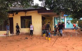 Pasca Banjir, Rumah Kepala PLN Tanjung Uban Dibanjiri Lumpur