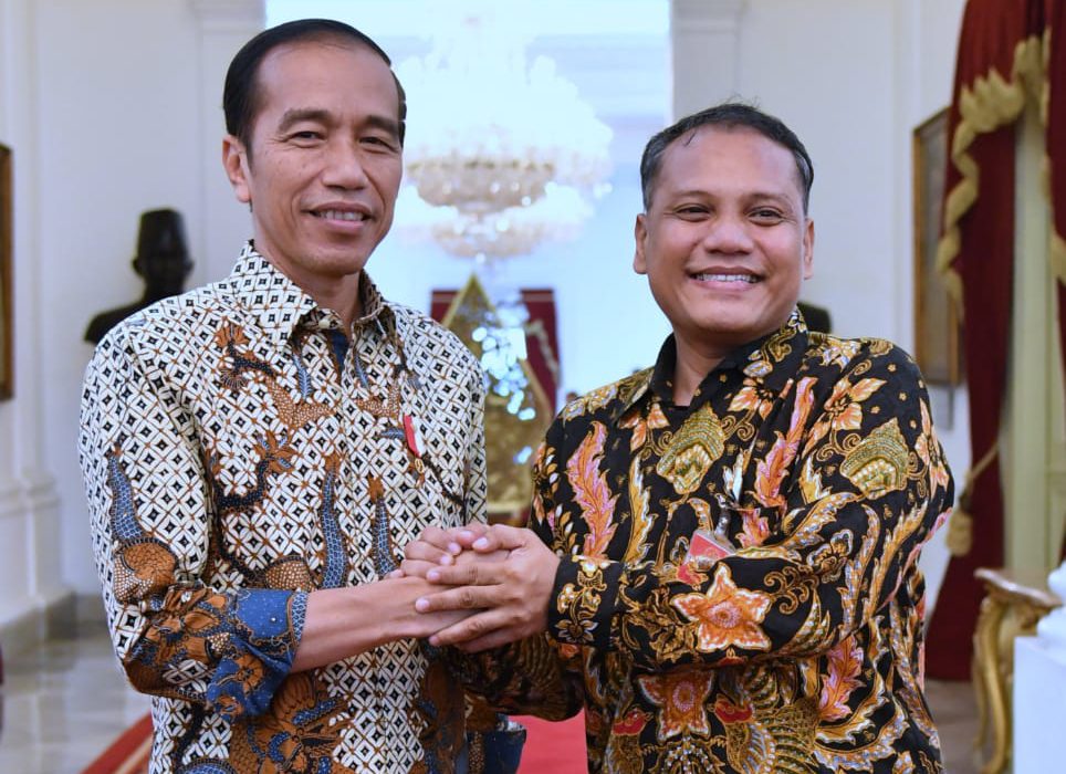 Presiden Joko Widodo dan Reinhard Parapat