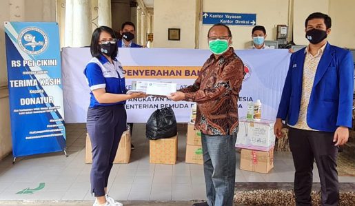 GAMKI dan Kemenpora Serahkan Bantuan ke RS PGI Cikini