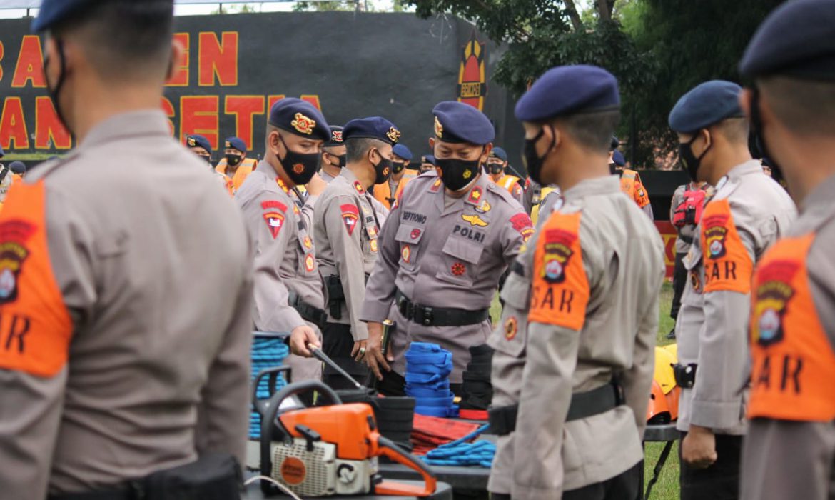 Polda Banten Gelar Apel Pasukan Antisipasi Bencana