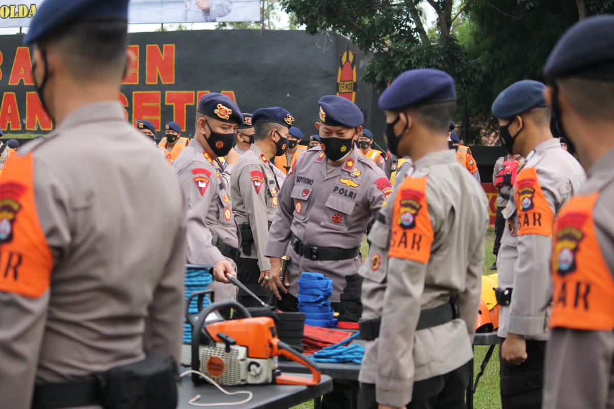 Polda Banten Gelar Apel Pasukan Antisipasi Bencana