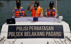 Antisipasi Cuaca Ekstrim, Polsek Belakang Padang  Lakukan Patroli di Wilayah Pesisir