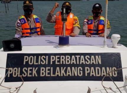 Antisipasi Cuaca Ekstrim, Polsek Belakang Padang  Lakukan Patroli di Wilayah Pesisir